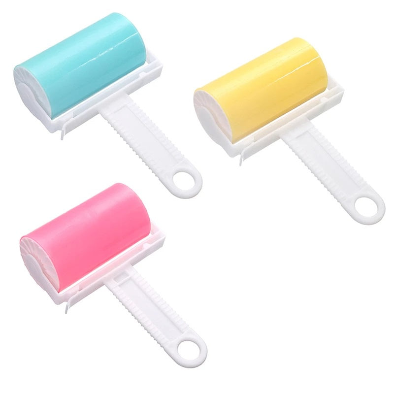 Sticky Lint Brush Roller - Alat Pembersih Debu Kotoran dan Bulu / Sikat Pengangkat Serat Di Pakaian / Washable Fur Remover / Sticky Brush Lem Glue Roll Bulu Hewan Peliharaan Anjing Kucing Nempel Di Baju Serbaguna