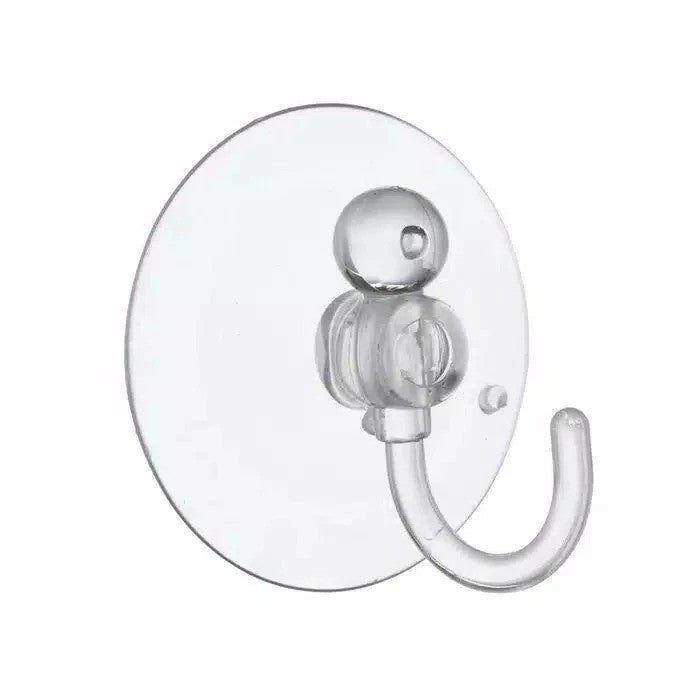 Gantungan Kop Kaca Tempelan Suction Cup Cantelan Kunci Handuk Kain Lap