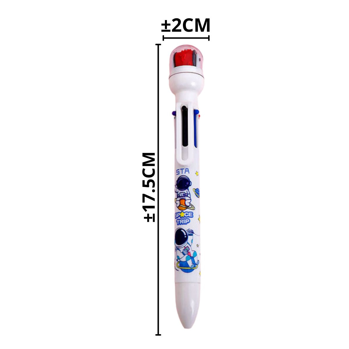 Pulpen 4 Warna Pendek + Roller Stamp / Pen 5in1 Multicolor / Pulpen Mekanik Bergambar Lucu / Ballpoint Perlengkapan Menulis Warna-Warni Pena 0.5mm / Bolpen Karakter Bentuk Lucu / Peralatan Anak Sekolah Kantor Praktis