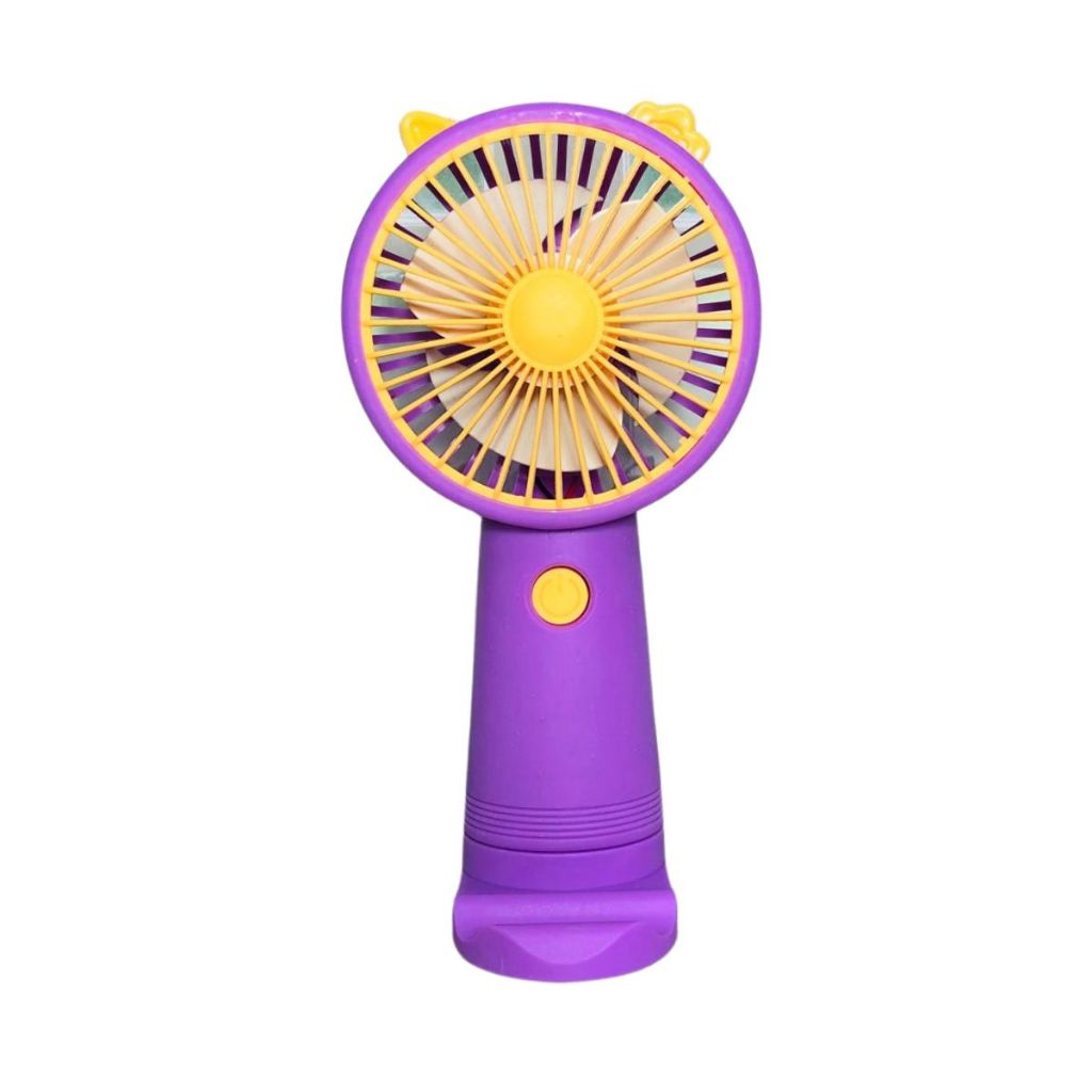 Kipas Angin Genggam Tangan Motif Lucu + Holder Penyangga HP / Handy Mini Fan Portable / Kipas Pendingin Rechargeable Elektrik Travel Size Travelling Konser Piknik Camping Jalan Luar Ruangan Taman Make Up Skin Care Emergency Anak Outdoor Bus Multifungsi