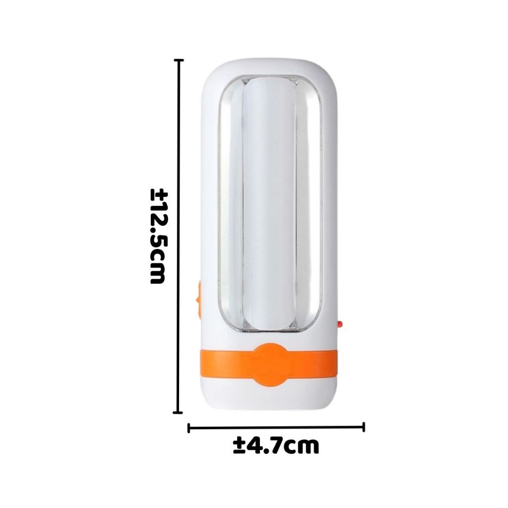 Lampu + Senter Emergency 7677 2in1 / Lentera Penerang Jarak Jauh Rechargeable Flashlight Torch Light Super Terang / Lamp LED Pencahayaan Darurat Untuk Camping Hiking Piknik Memancing Tahan Lama Multifungsi Lampu Darurat