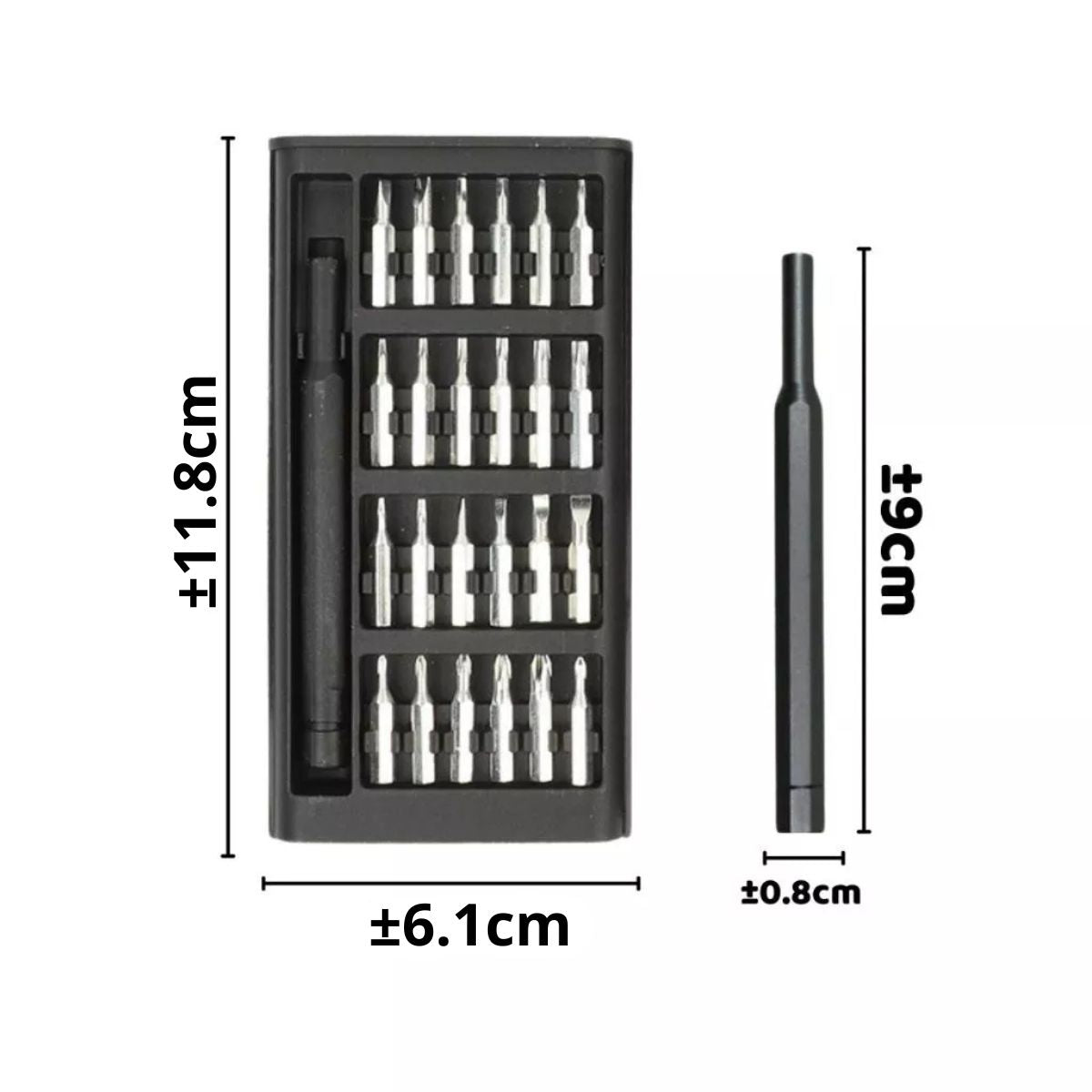 Obeng Set 24in1 Kepala Magnetic / Alat Perkakas Perlengkapan Service HP Jam Tangan Laptop Komputer Kamera Drone Elektronik / Screwdriver Bits Hardware Tools 24Pcs / Peralatan Tangan Pembuka Skrup Baut Alat Bengkel Elektronik Serbaguna Rumah Tangga