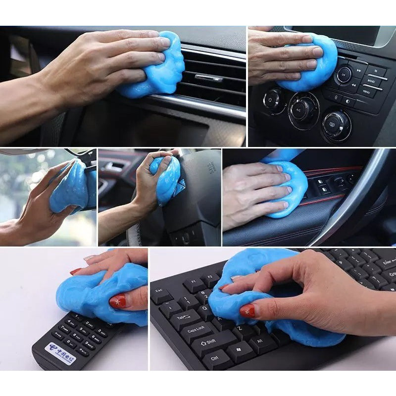 Slime Jelly Cleaner Pembersih Debu / Gel Pengangkat Kotoran Sela Dashboard Interior Mobil Keyboard / Anti-Dust Cleaning Dust Removal Soft Gel Lendir Serbaguna