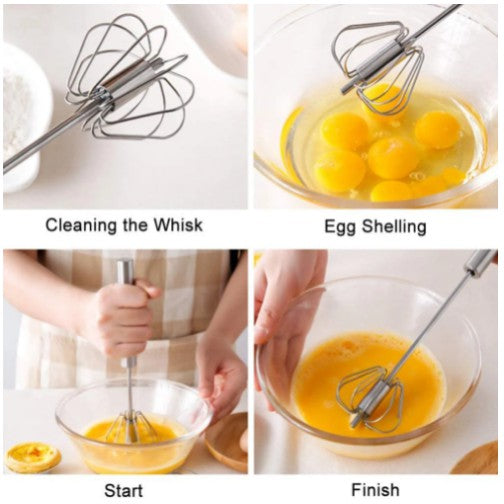 Better Beater Hand Mixer Manual / Alat Pengocok Full Stainless Kocokan Telur Kue Whisk Semi Otomatis