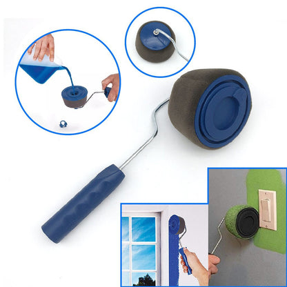Paint Roller Kuas Cat Tembok Anti Tumpah Smart Paint brush Set Runner Pro Pintar Facil Clever Tray