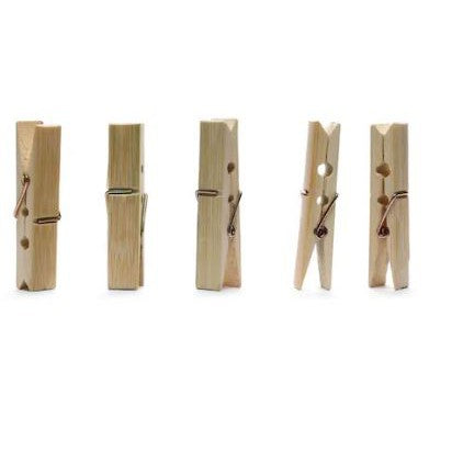 Natural Bamboo Peg / Wooden Clip Bambu Polos Klip Foto Jepitan Jemuran Dekorasi Kamar Serbaguna