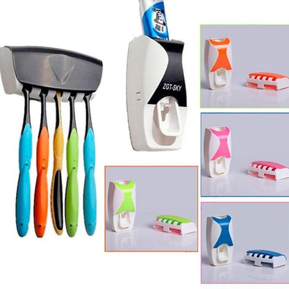 Dispenser Odol Model Baru / Rak Tempat Sikat Gigi Toothpaste Dispenser Automatic And Brush