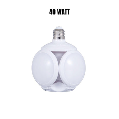 Lampu Bohlam LED Football 40W 28W E27 Lipat Fan Blade Bulb White Lamp Putih Unik Ufo 40 Watt / 28 Watt Lampu Hias Gantung Bentuk Sepak Bola