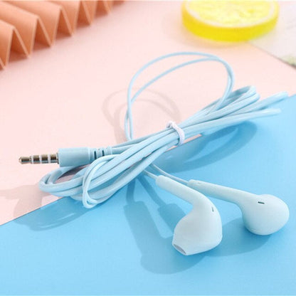 HEADSET MACARON U19 Hifi Stereo Extra Bass Handsfree Matte Colorfull Earphone Jack 3.5mm With Mic