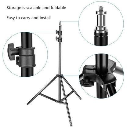 TRIPOD STAND 2,1 Meter For Selfie Ring Light Handphone Camera 210Cm Light Photograpy Studio Penyangga 2.1m