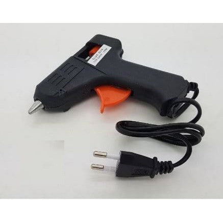 Hot Melt Glue Gun 10 Watt Lem Tembak Pistol Mini 10W 20W Alat Lem Stick Kerajinan Tangan Pita Kain