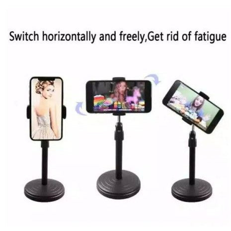 Phone Holder Stand Meja HD-25 Folding Desktop Support HD25 Table Standing Berdiri untuk Meeting Review Vlog HD 25