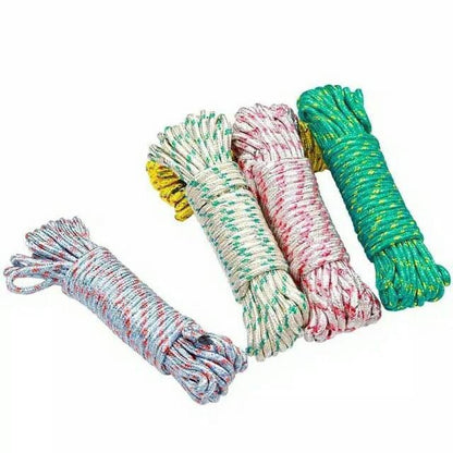 Tali Jemuran Baju Nylon 5m & 10m Anti Slip / Ikat Tambang Nilon Kemah Camping Rafting 5 Meter Dan 10 Meter Clothesline Kuat Ikatan Motor Gojek Ojek Online Grab Gosend Kurir Pengikat Tebal