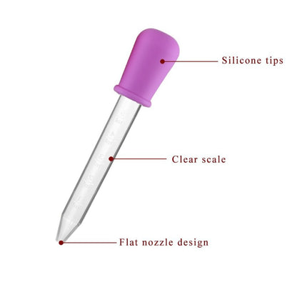 Pipet Tetes Obat Bayi 5ml Feeder Dropper Ukuran 5 ml Alat Bantu Minum Baby Medicine BPA Free Silikon Vitamin Asi