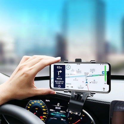 Car Holder Mobil Jepit HD-35 3IN1 / Holder Spion Dashboard Mobil HD35 Universal Mobile Dudukan Penyangga HP GPS Handphone 360° / Visor Meja Multifungsi