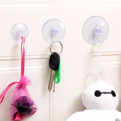 Gantungan Kop Kaca Tempelan Suction Cup Cantelan Kunci Handuk Kain Lap
