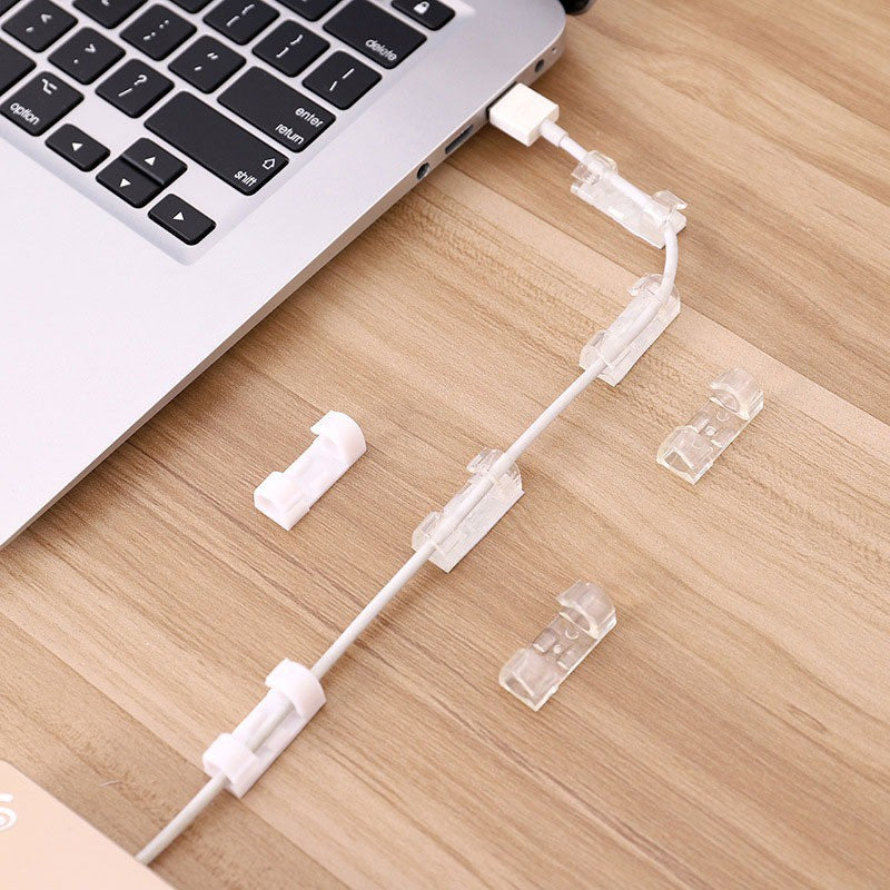 Cable Clip Isi 20Pcs Carprie Klip Kabel Organizer Holder Penjepit Tempel Charger HP Pengikat Clamp