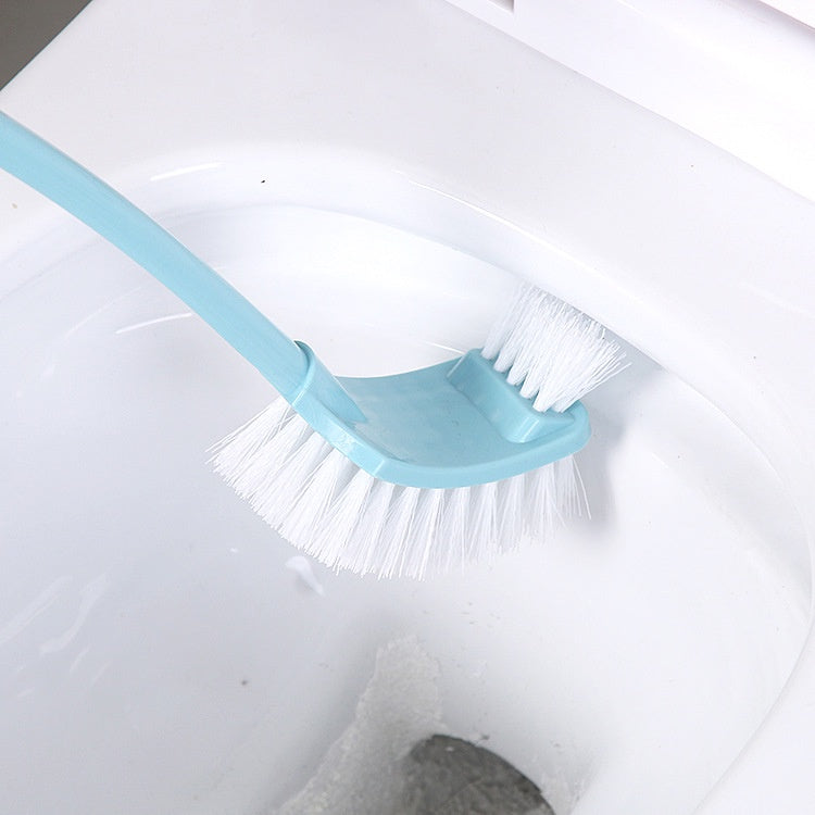 Sikat Toilet 2 Sisi Gagang Panjang / Alat Gosok Lantai Kamar Mandi Kloset / Long-Handled Toilet Brush Double-Sided / Sikat Pembersih WC Closet Sudut 2 Sisi Melengkung Lengkung Bengkok Serbaguna