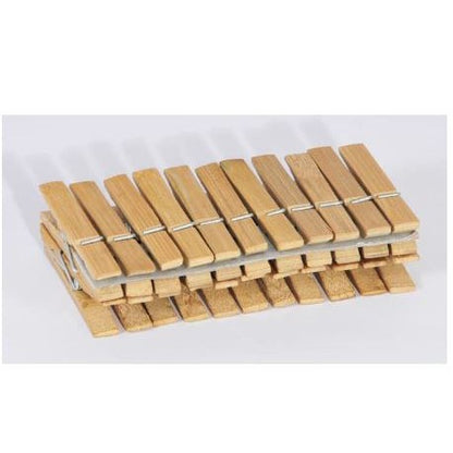 Natural Bamboo Peg / Wooden Clip Bambu Polos Klip Foto Jepitan Jemuran Dekorasi Kamar Serbaguna