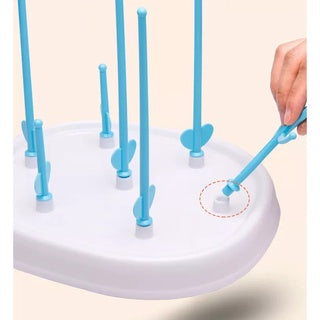 Rak Pengering Botol Susu Bayi / Tempat Tirisan Dot Gelas Mug Cangkir / Bottle Drying Rack Serbaguna / Stand Penyimpanan Jemur Perlengkapan Alat Minum Bayi