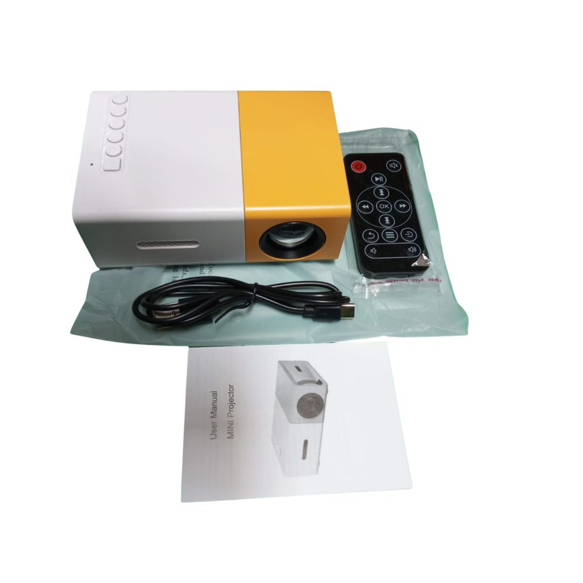 [MA] Super Mini Proyektor YG-300 Pembesar Layar LED Portable Projector Home YG300 TV Bioskop Rumah Remote