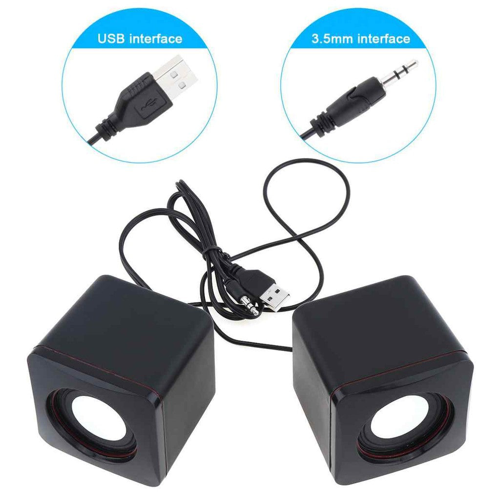 Speaker Salon Multimedia Model 101Z For Komputer Laptop Notebook Pc Hp Mini Aktif Kabel USB Stereo