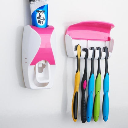 Dispenser Odol Model Baru / Rak Tempat Sikat Gigi Toothpaste Dispenser Automatic And Brush