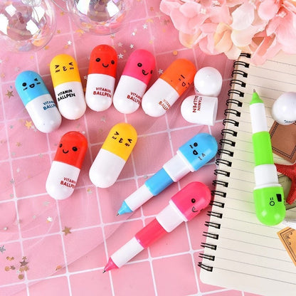 Pulpen Kapsul Vitamin Tablet Pena Vitamin Ballpen Obat Kapsul Unik
