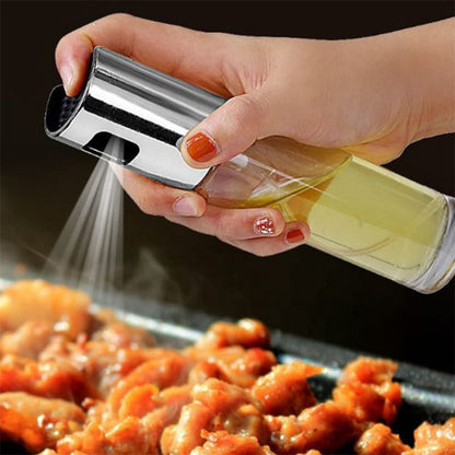 Botol Spray Minyak Kaca 100ml / Bottle Kecap Asin Dapur Semprot 100 ml / Olive Oil Sprayer Mist Stainless Steel Air Fryer BBQ / Wadah Tempat Minyak Goreng Wijen Parfum
