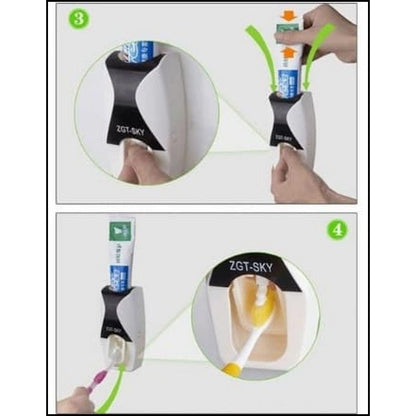 Dispenser Odol Model Baru / Rak Tempat Sikat Gigi Toothpaste Dispenser Automatic And Brush