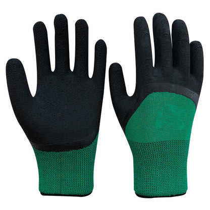 Sarung Tangan Karet Palm Fit Hand Glove Mekanik Motor Hitam Nylon Safety Kerja Proyek Otomotif Gloves Black