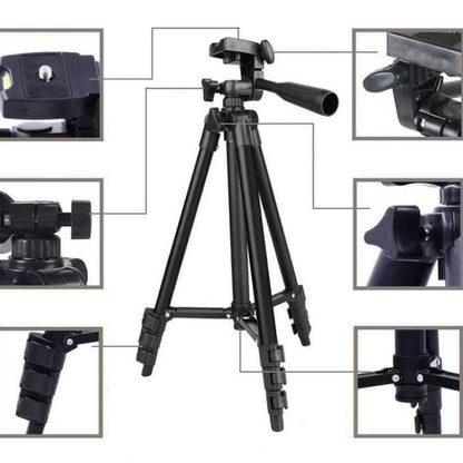 Tripod Ringstar RS 3120A + Holder U for Camera Digital DSLR Handycam hp kamera fotografer kaki 1,2m