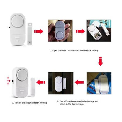 Alarm Anti Maling Bunyi Sensor Pencuri Tempel Door Window Pintu Lemari Laci Jendela Rumah Toko Suara