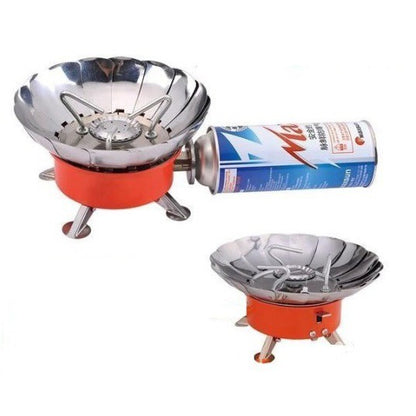 Kompor Camping Portable Bentuk Bunga Tahan Angin Windproof Stove K-203