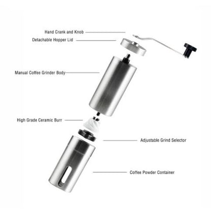 Hand Coffee Grinder Gilingan Kopi Manual Penggiling Kopi Stainless Steel