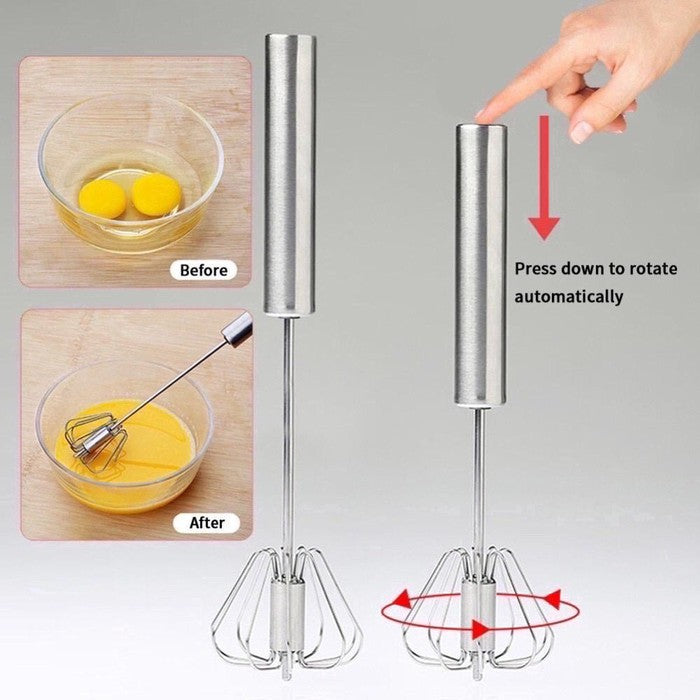 Better Beater Hand Mixer Manual / Alat Pengocok Full Stainless Kocokan Telur Kue Whisk Semi Otomatis