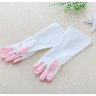 Sarung Tangan Cuci Piring Rubber Glove Karet Anti Air Panjang Cleaning Service latex Waterproof