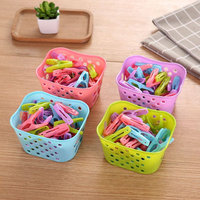 Jepitan Baju Jemuran + Keranjang ISI 30PCS