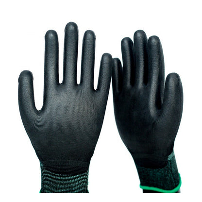 Sarung Tangan Karet Palm Fit Hand Glove Mekanik Motor Hitam Nylon Safety Kerja Proyek Otomotif Gloves Black