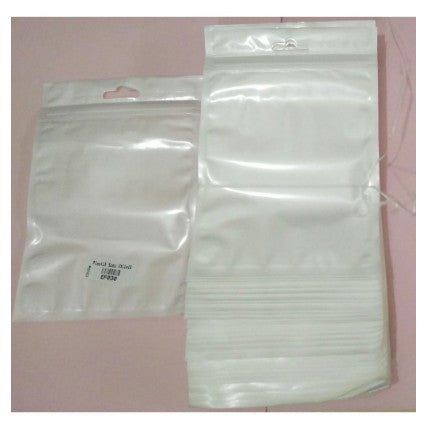 Plastik Klip Susu 11X18 Cm (ISI 100) Ziplock Putih Packing Plastic Clip Zipper Zip Lock Buka Tutup