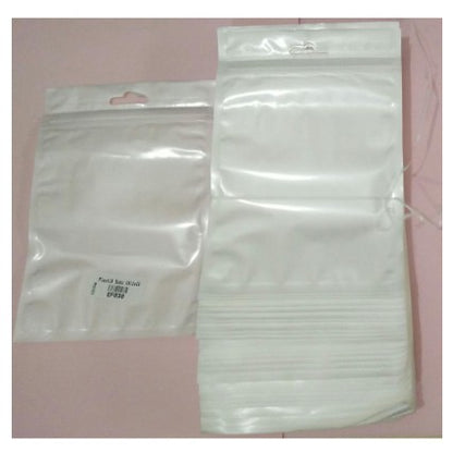 Plastik Klip Susu 11X18 Cm (ISI 100) Ziplock Putih Packing Plastic Clip Zipper Zip Lock Buka Tutup