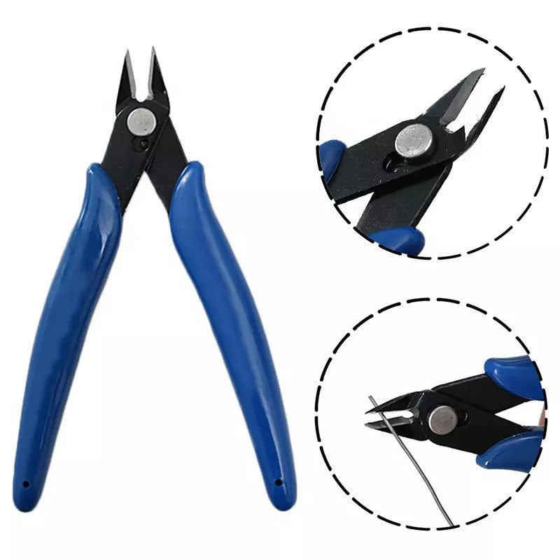 Tang Plato Potong Coil Kawat Alat Pemotong Kawat Kabel 170 Mini Plier Wire Cutter Gunting Coil Tang Biru 5Inch Serbaguna