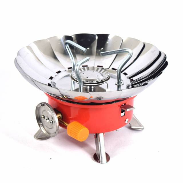 Kompor Camping Portable Bentuk Bunga Tahan Angin Windproof Stove K-203