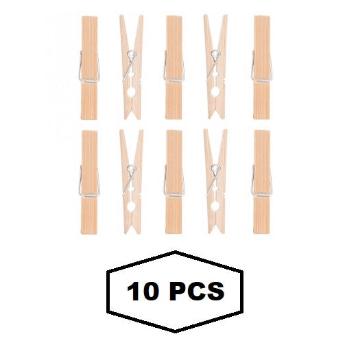 Natural Bamboo Peg / Wooden Clip Bambu Polos Klip Foto Jepitan Jemuran Dekorasi Kamar Serbaguna