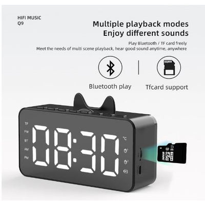 Jam Alarm Q9 BT Speaker PINK