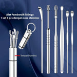 Alat Pembersih Telinga 6Pcs Stainless