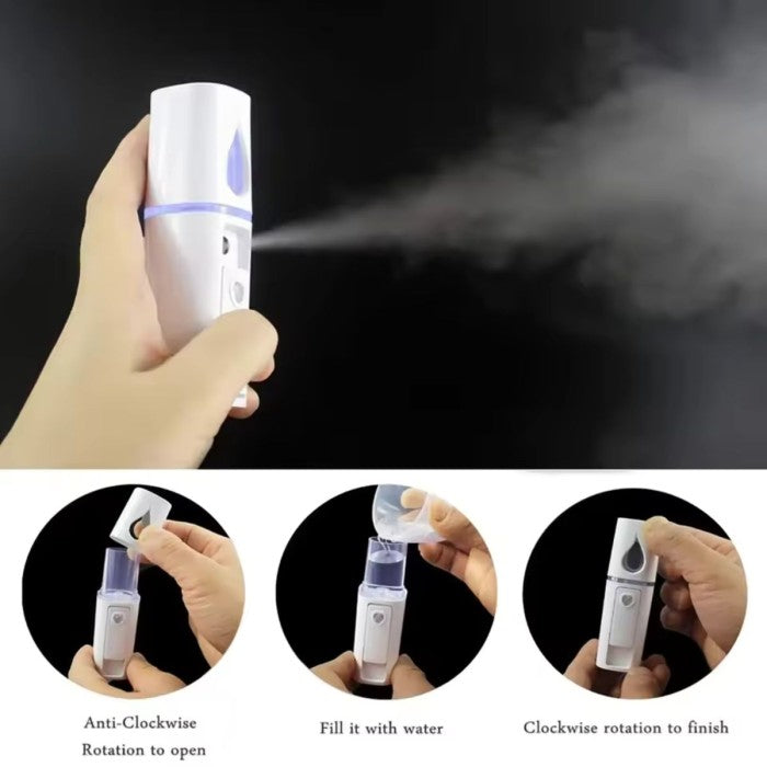 Nano Spray Perawatan Wajah Mini Portable USB Mist Sprayer Pelembab Wajah