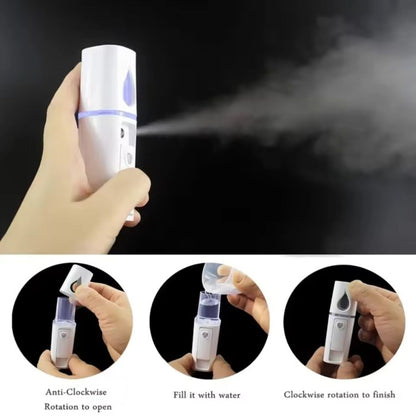 Nano Spray Perawatan Wajah Mini Portable USB Mist Sprayer Pelembab Wajah