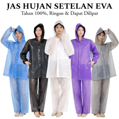 Jas Hujan Eva Dewasa Setelan
