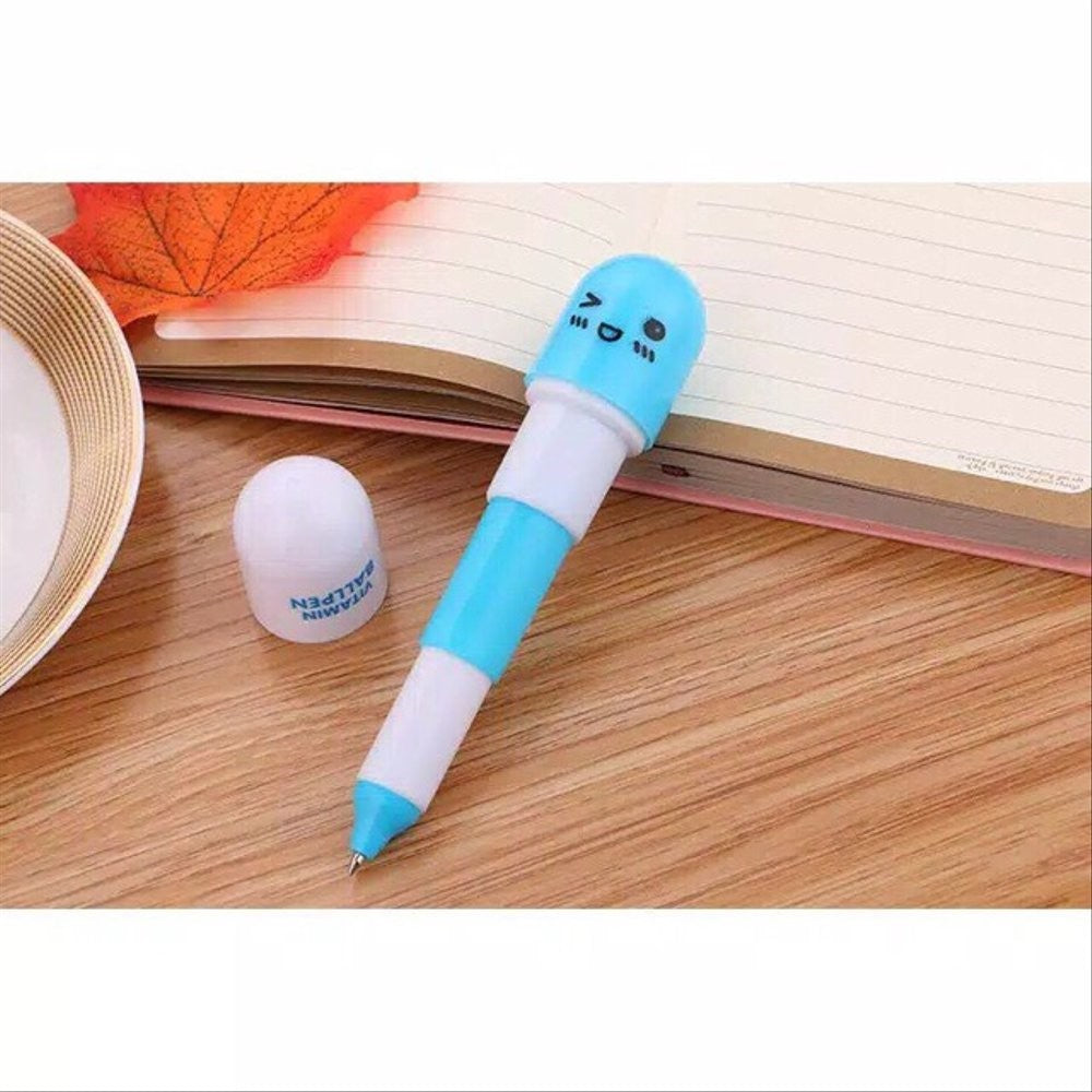 Pulpen Kapsul Vitamin Tablet Pena Vitamin Ballpen Obat Kapsul Unik